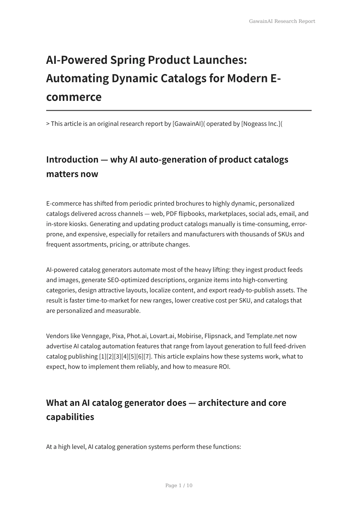 AI-Powered Spring Product Launches: Automating Dynamic Catalogs for Modern E-commerce - Page 1