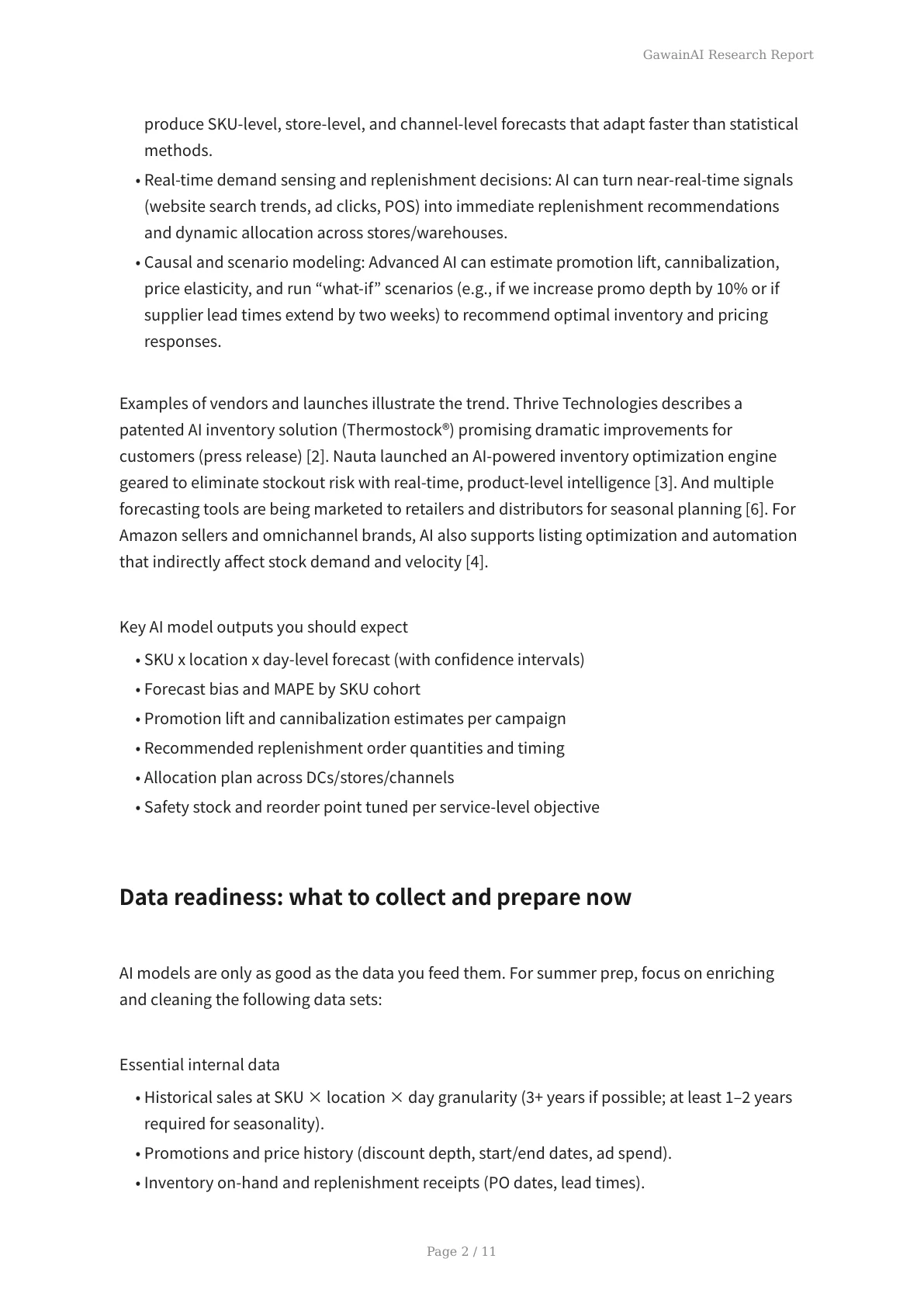 AI-Powered Inventory Optimization: Preparing for the Summer Sales Rush - Page 2