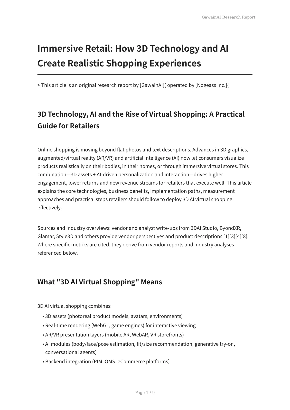 Immersive Retail: How 3D Technology and AI Create Realistic Shopping Experiences - Page 1