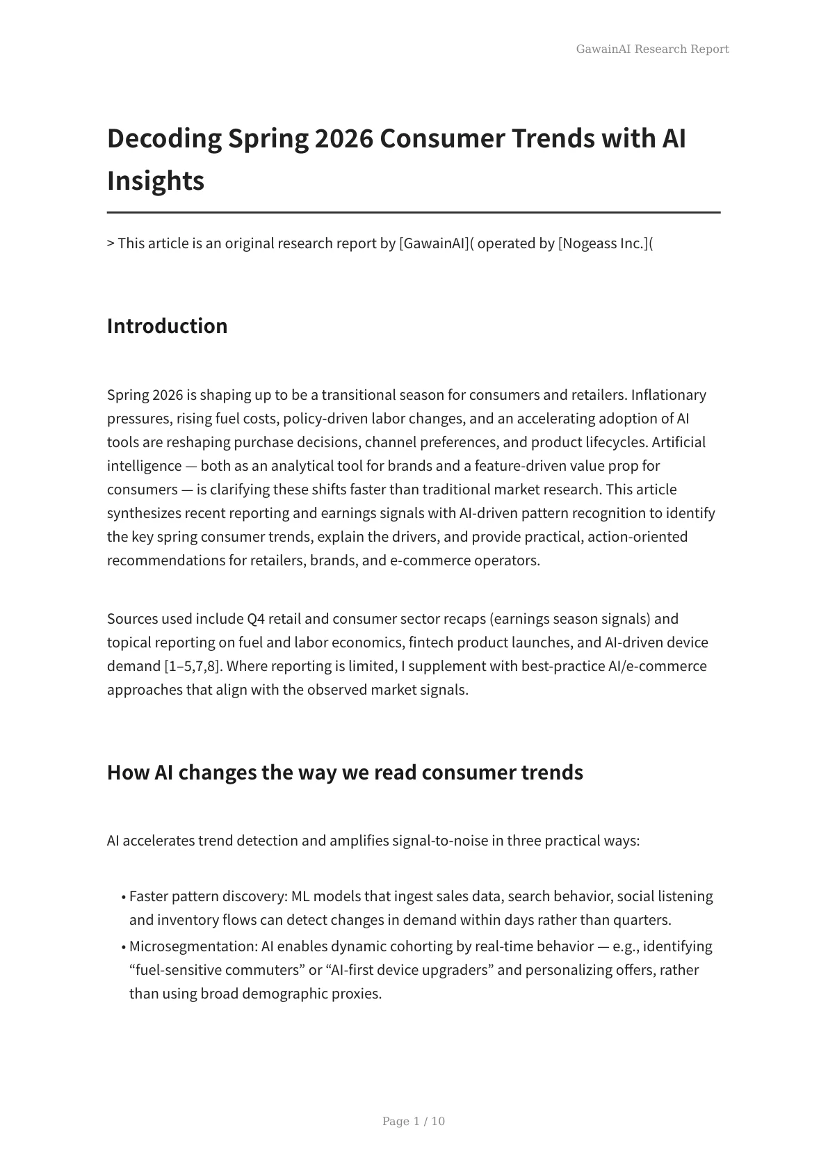Decoding Spring 2026 Consumer Trends with AI Insights - Page 1
