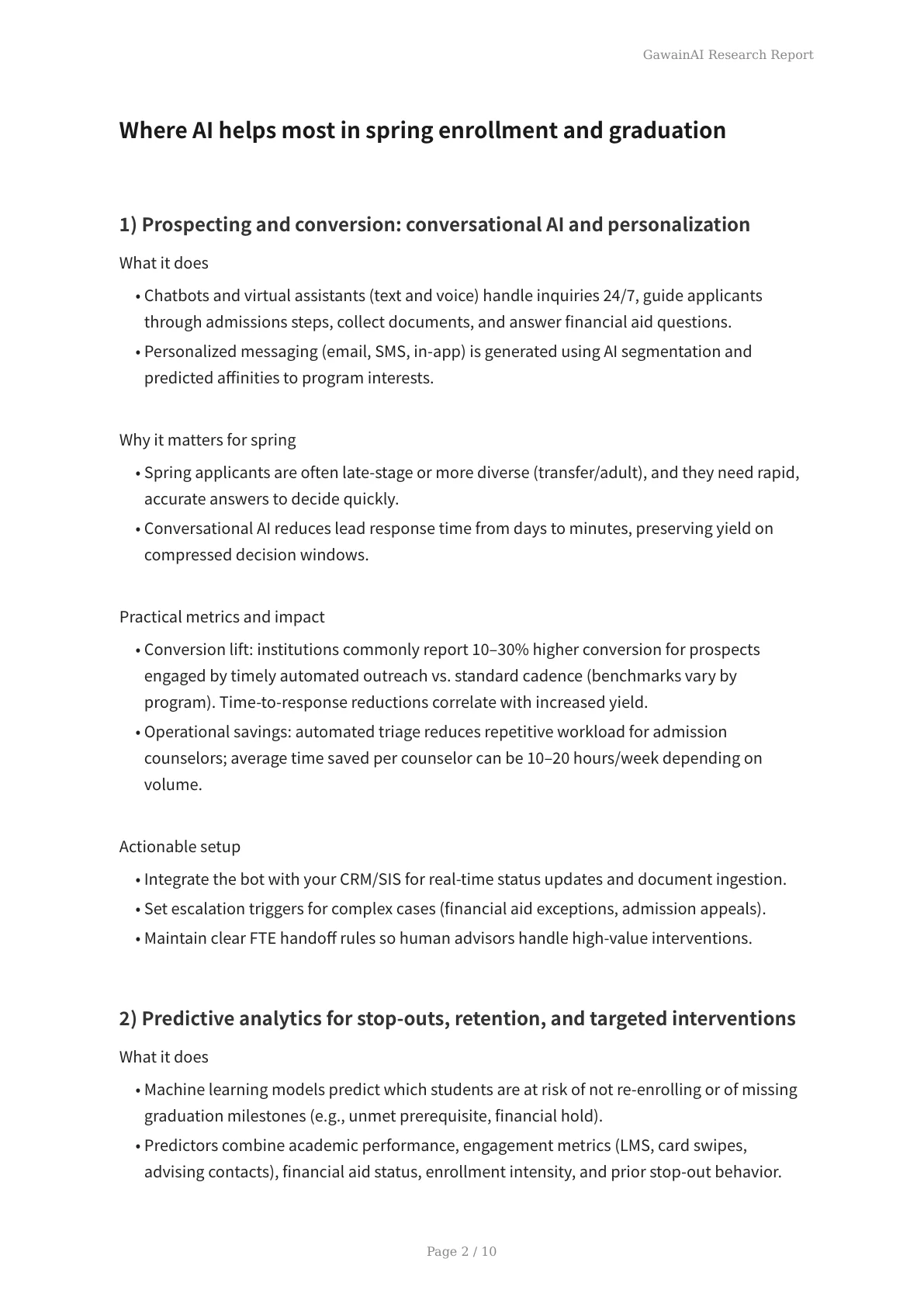How AI Is Transforming Spring Enrollment and On-Time Graduation - Page 2