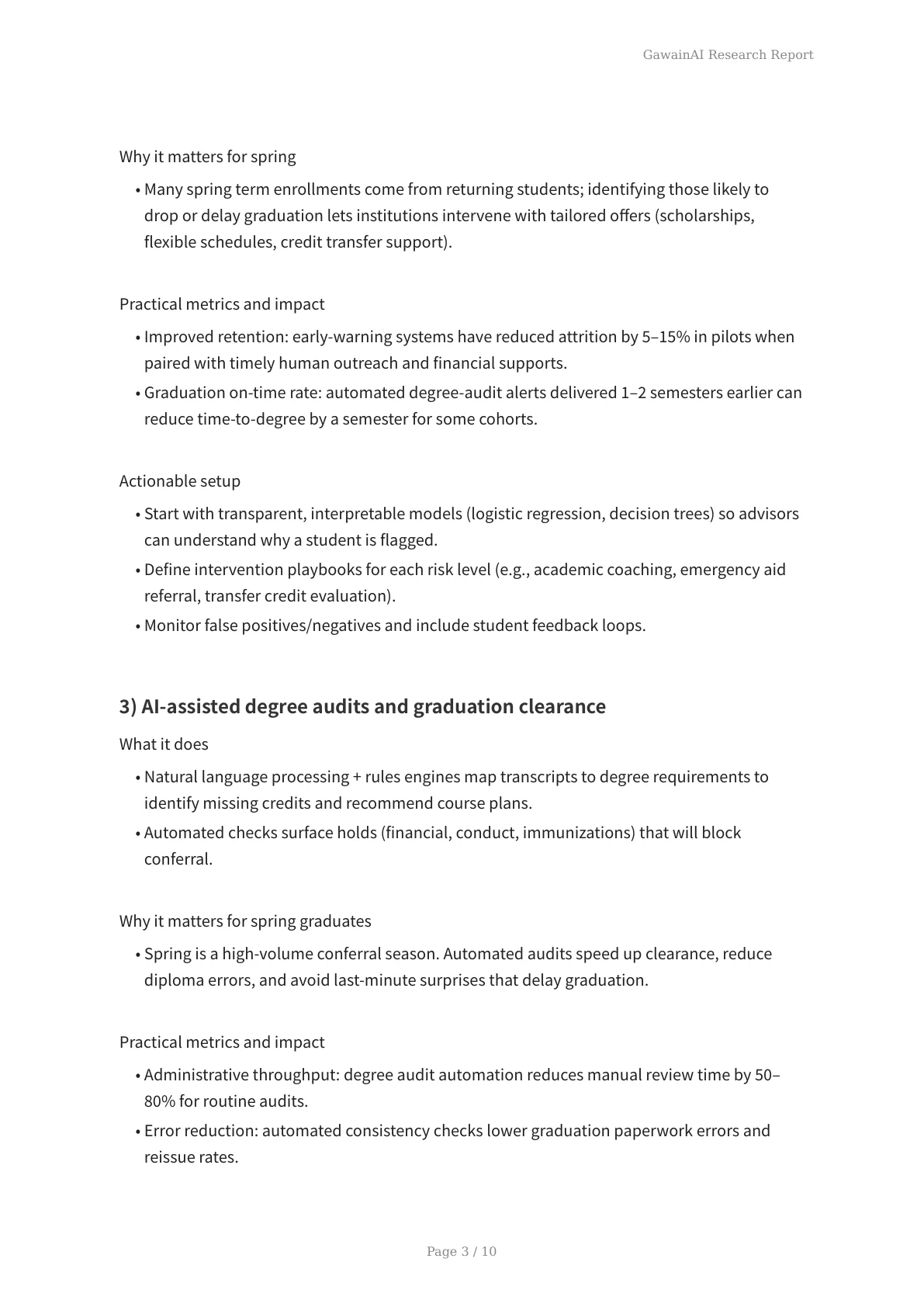 How AI Is Transforming Spring Enrollment and On-Time Graduation - Page 3