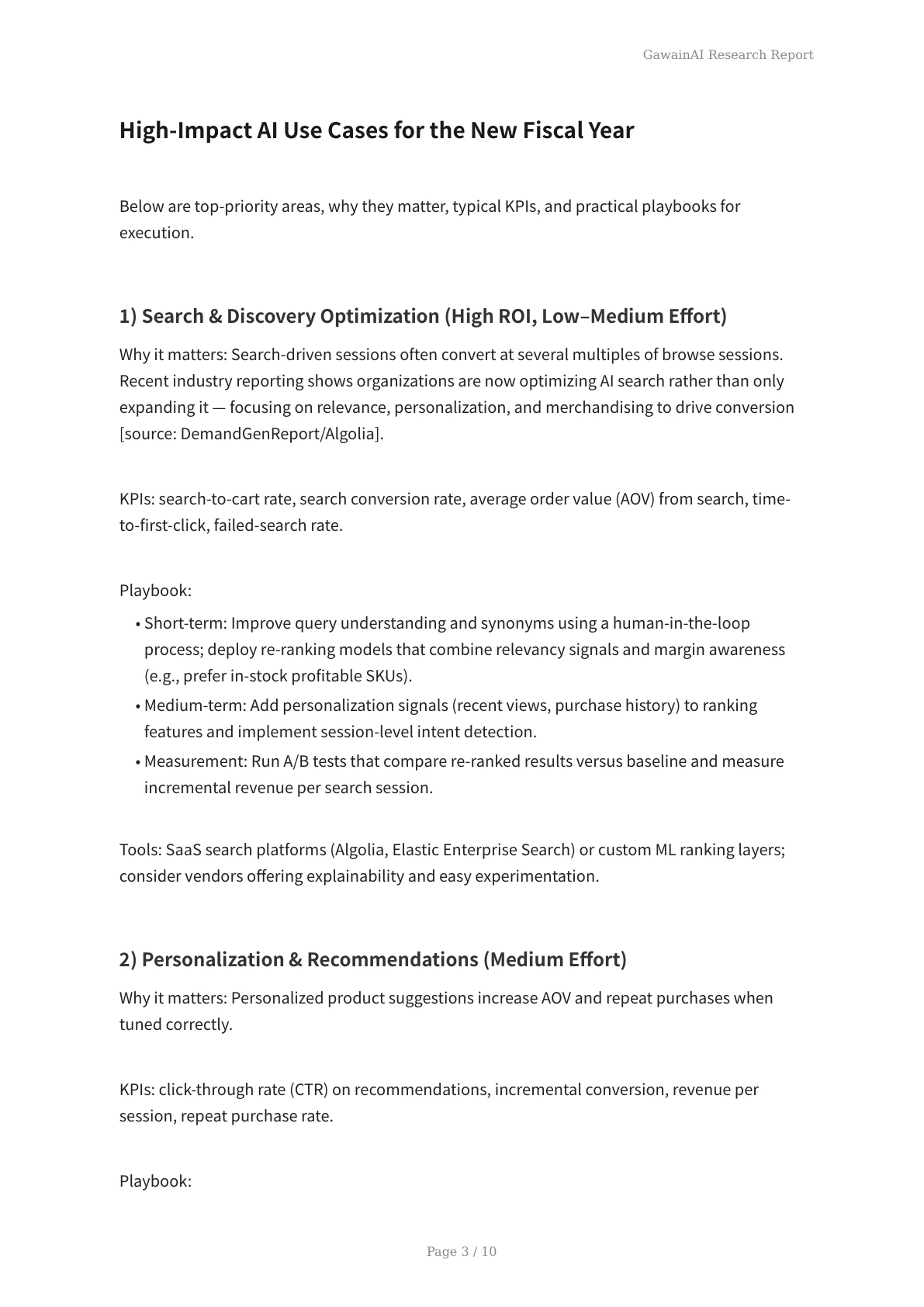 New Fiscal Year Kickoff: Use AI to Optimize Your eCommerce Site for Profitability - Page 3