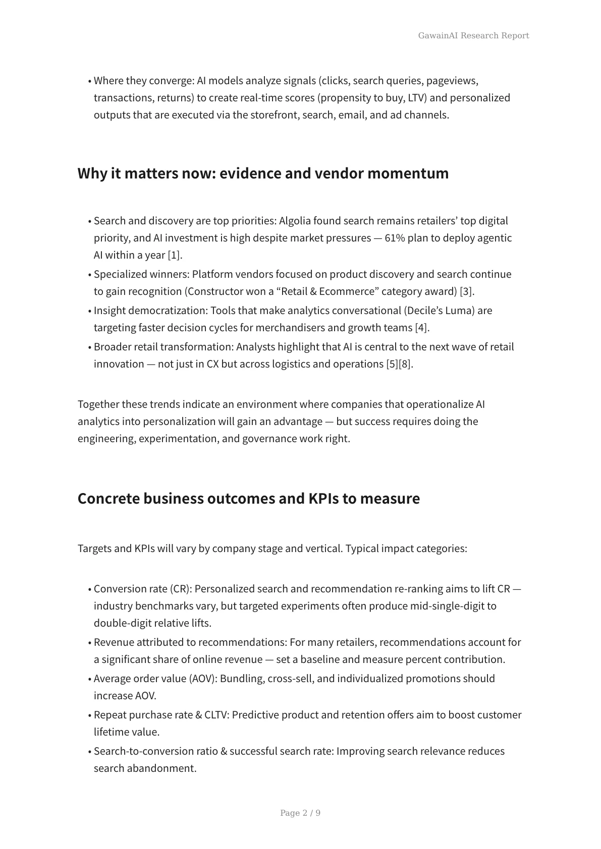 AI Analytics: The New Table Stakes for Ecommerce Personalization - Page 2