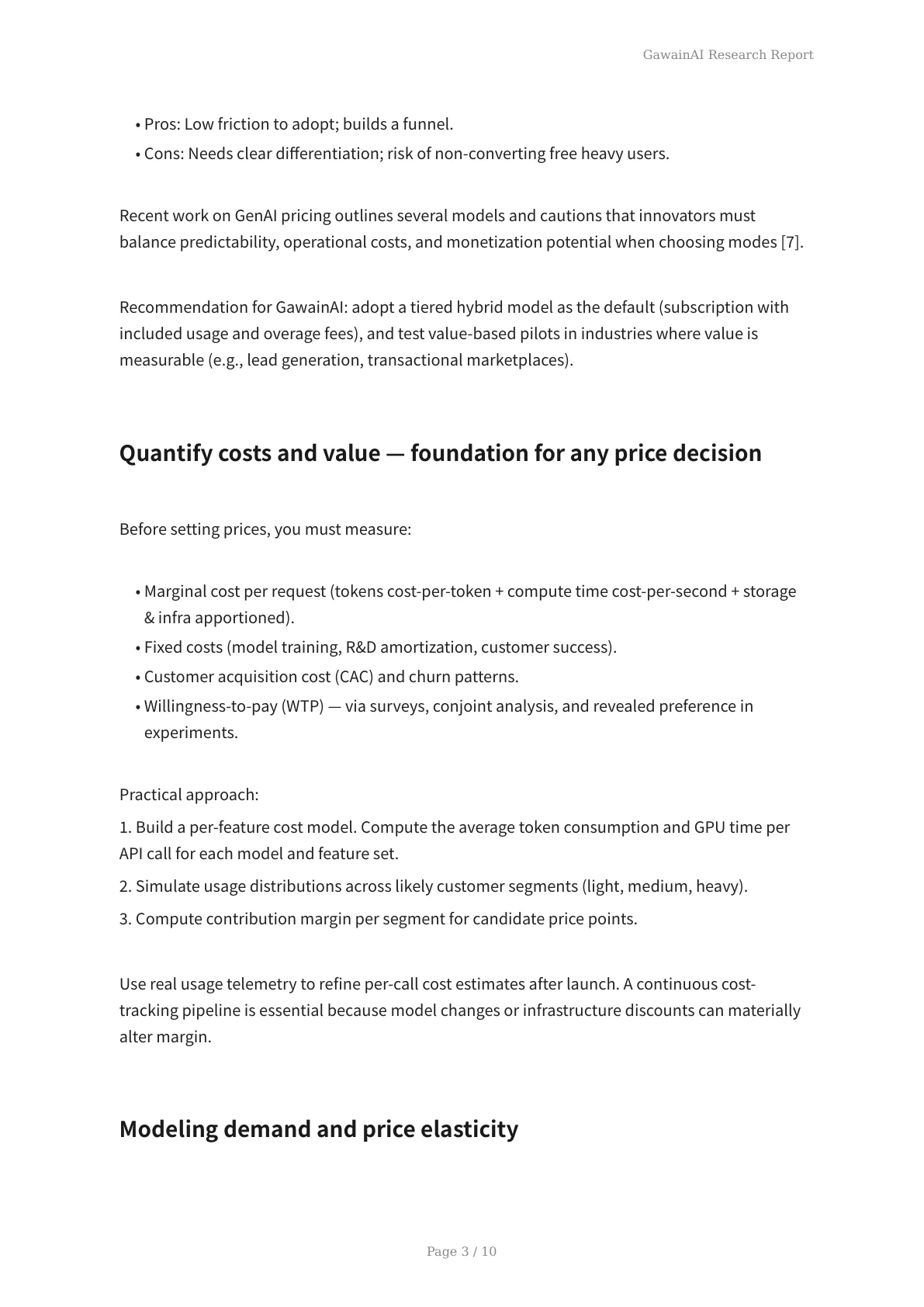 Optimizing Product Pricing with GawainAI: Strategies to Maximize Profit, Adoption, and Competitive Edge - Page 3