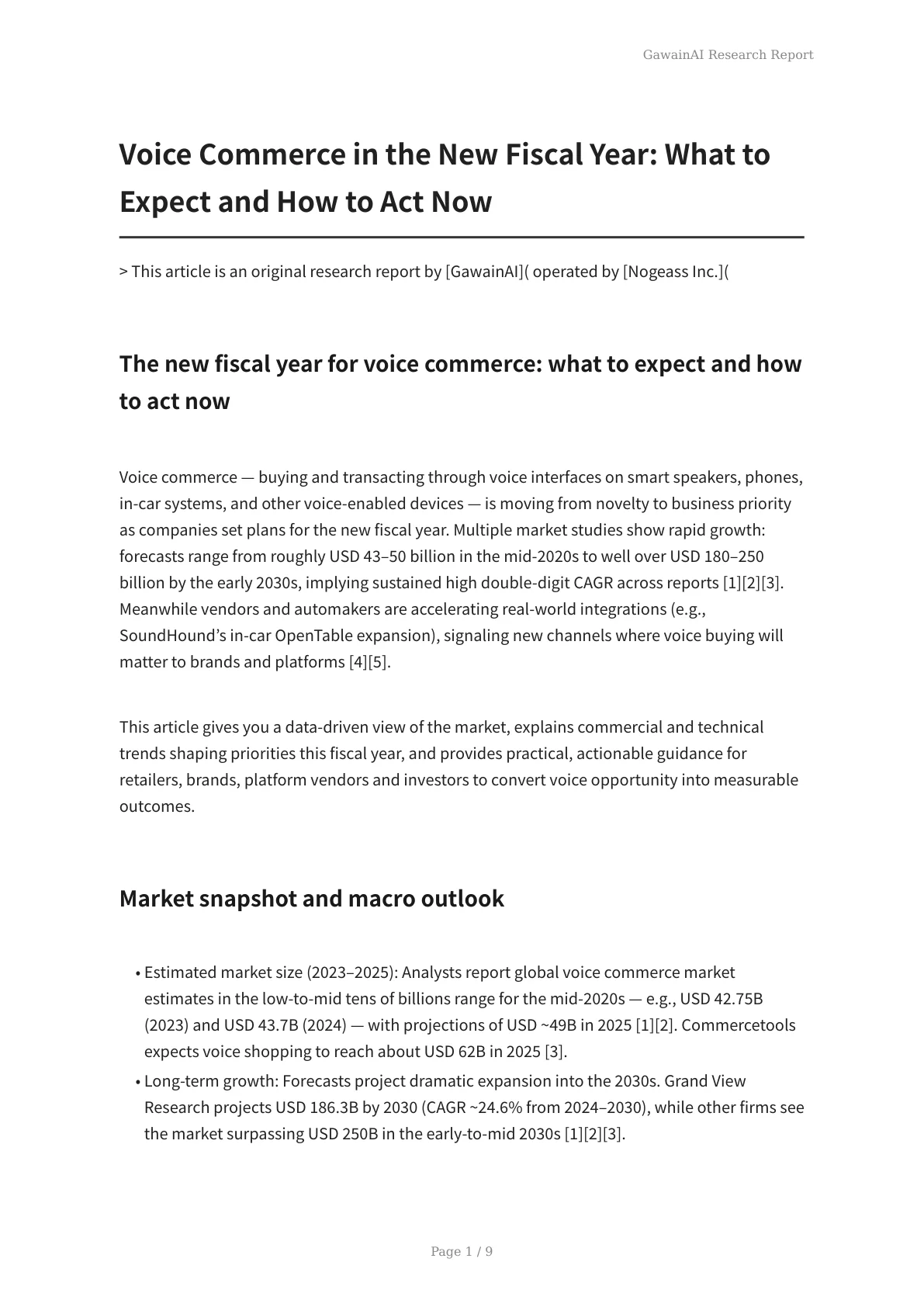 Voice Commerce in the New Fiscal Year: What to Expect and How to Act Now - Page 1