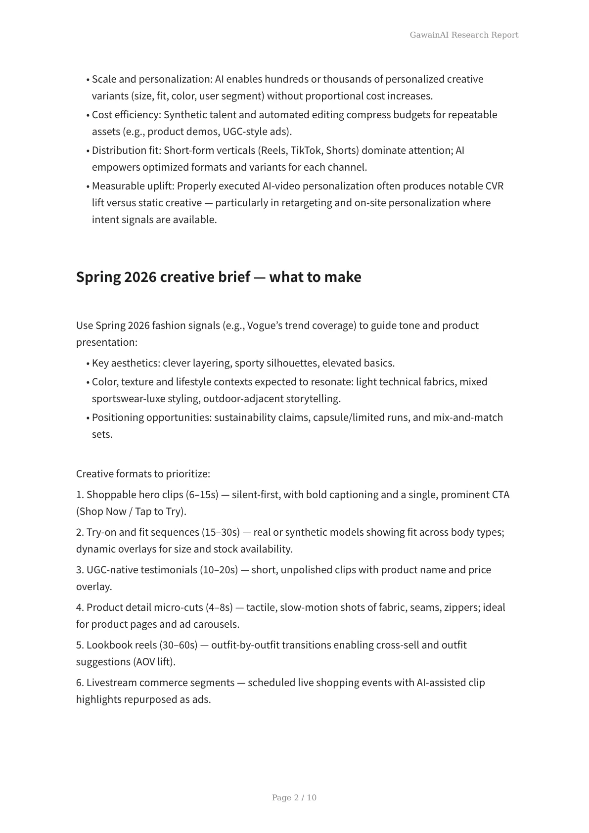 Maximize Spring Campaigns: AI Video Techniques to Boost Apparel E‑commerce CVR by 30% - Page 2