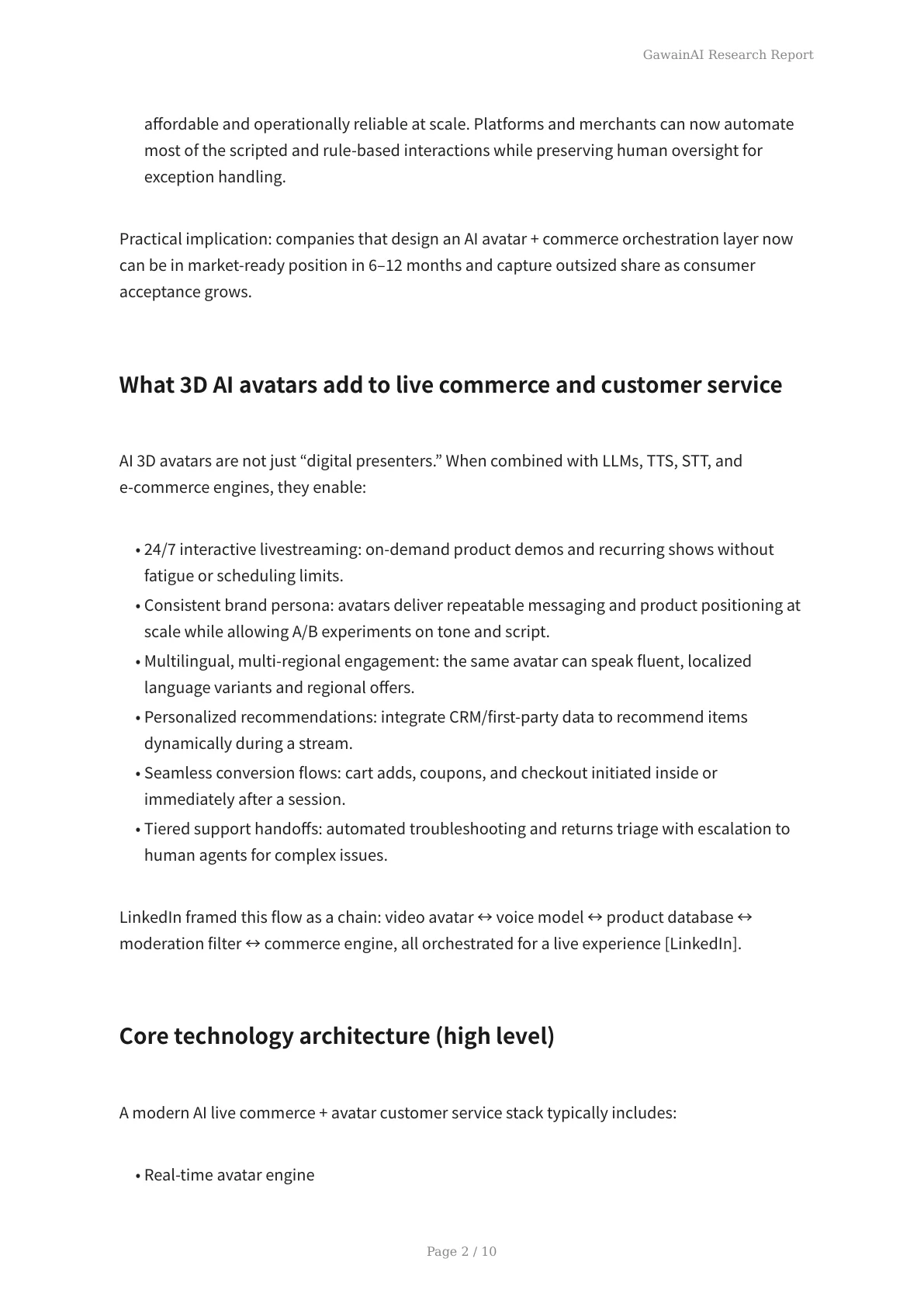 The Live Commerce Revolution: How GawainAI’s Photoreal 3D Avatars Will Redefine Customer Experience by 2026 - Page 2