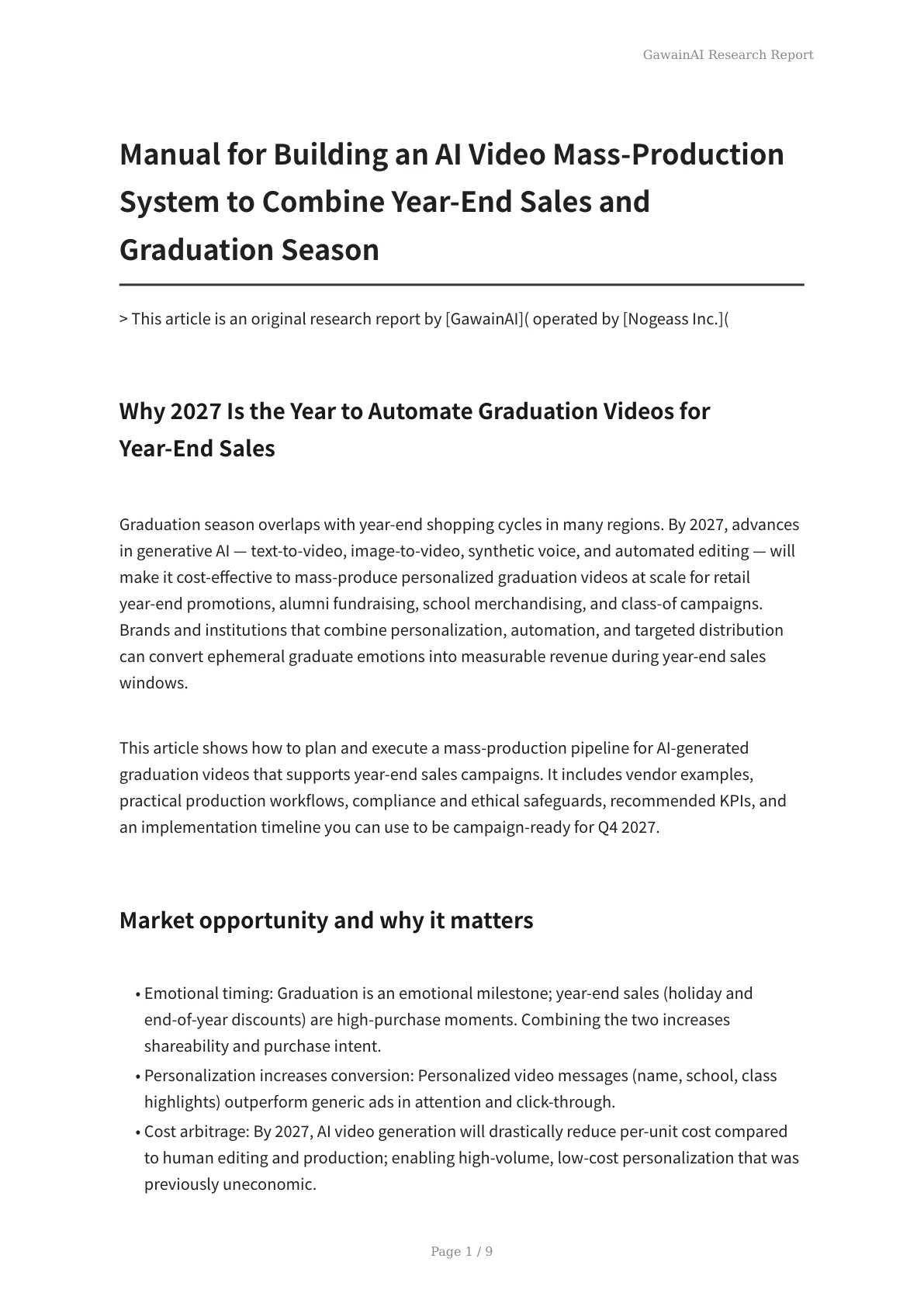 Manual for Building an AI Video Mass‑Production System to Combine Year‑End Sales and Graduation Season - Page 1