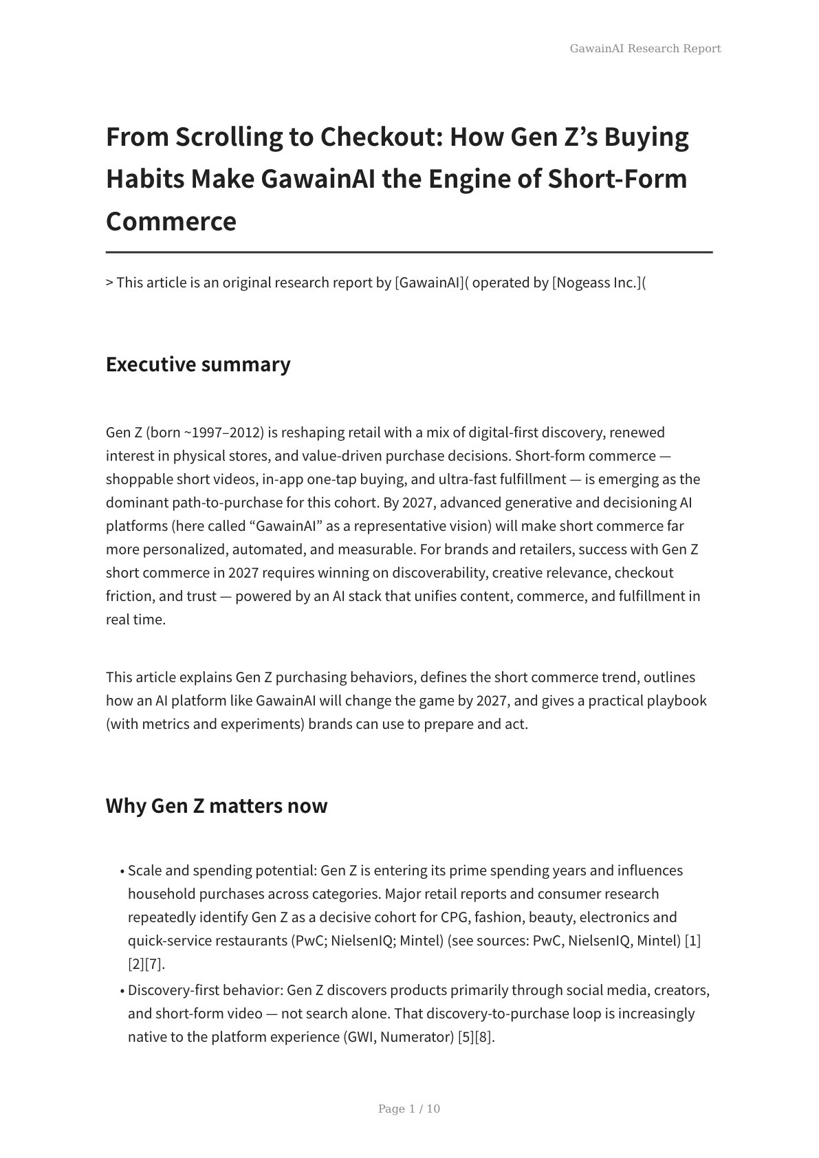 From Scrolling to Checkout: How Gen Z’s Buying Habits Make GawainAI the Engine of Short-Form Commerce - Page 1
